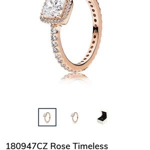 Pandora size 6 rose gold ring